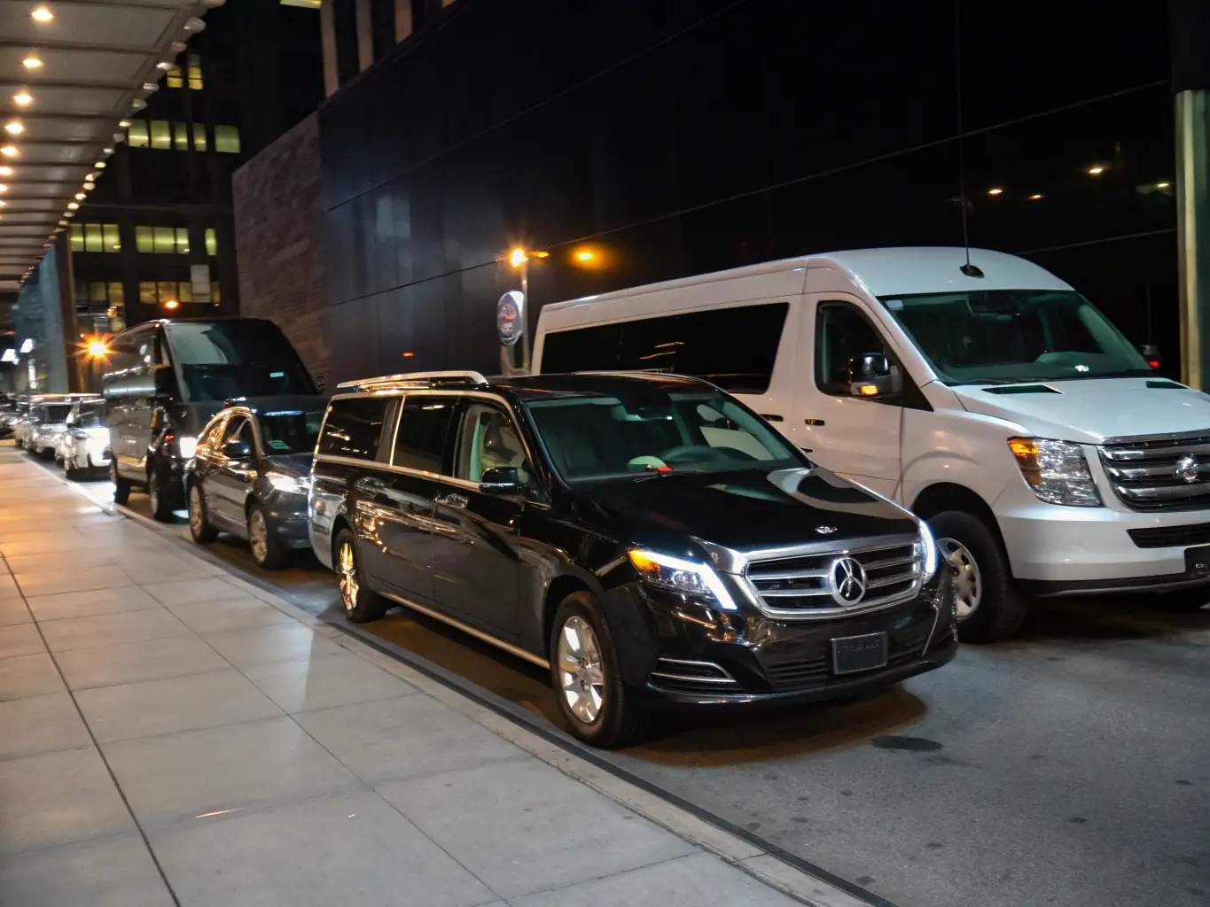 A diverse fleet of Randy Ride Share vehicles, including sedans, SUVs, and vans, ready to accommodate different passenger needs.